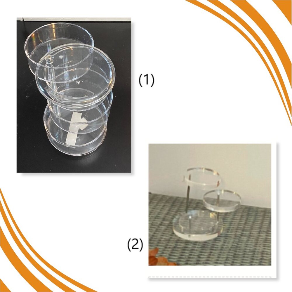 NEW 3-piece Acrylic displays